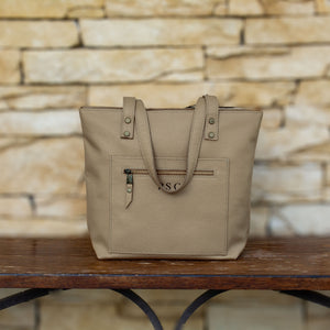 All-day, stylish leather tote