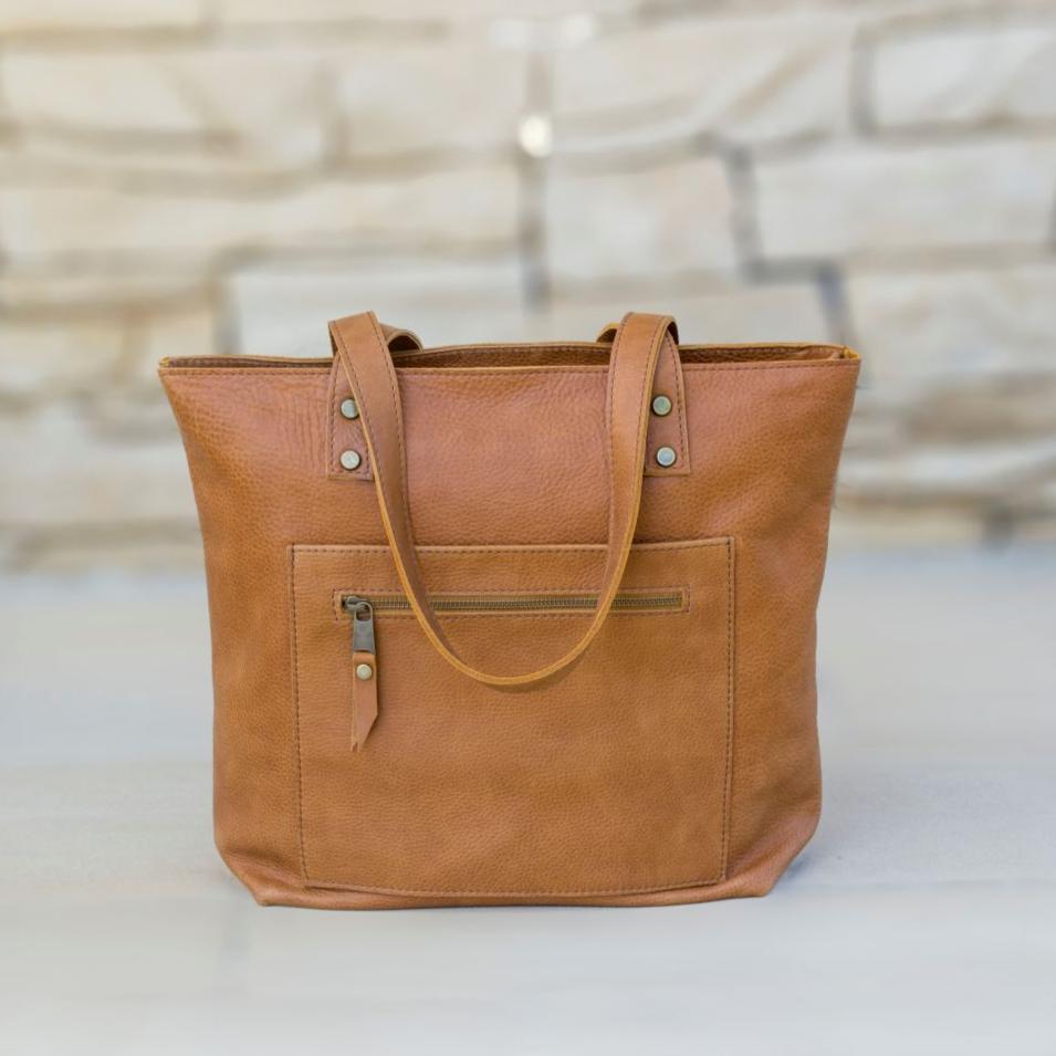 Leather tote