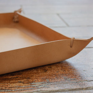 Italian Leather Valet Tray