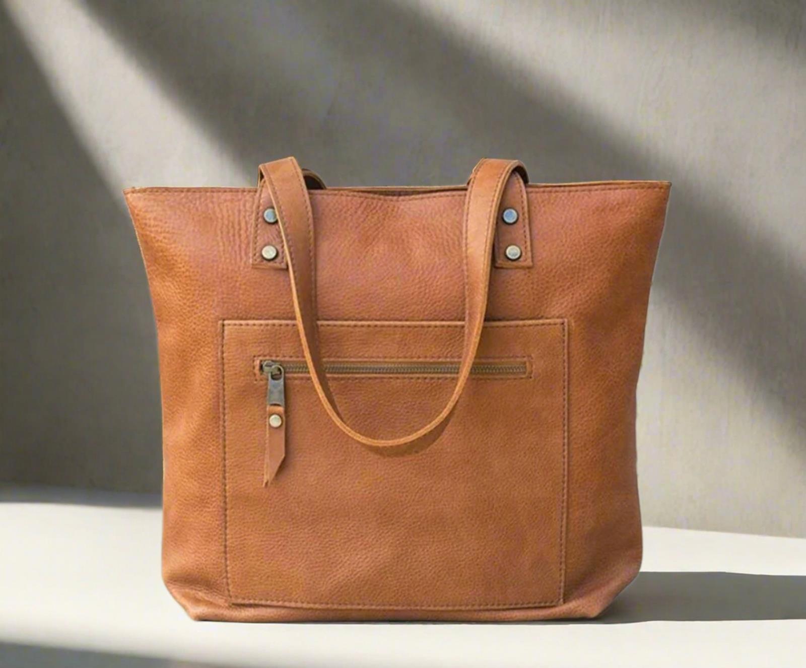 leather tote