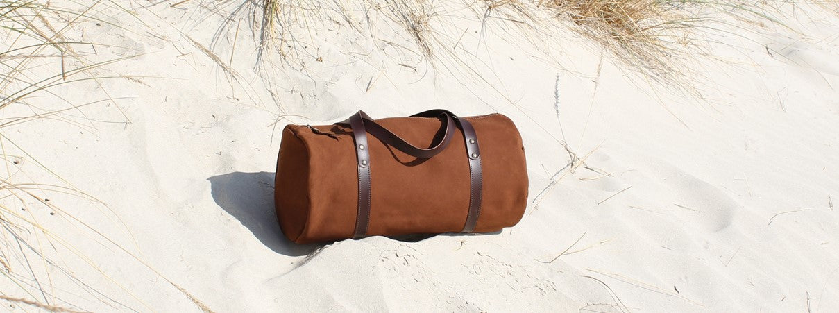 leather duffel bag