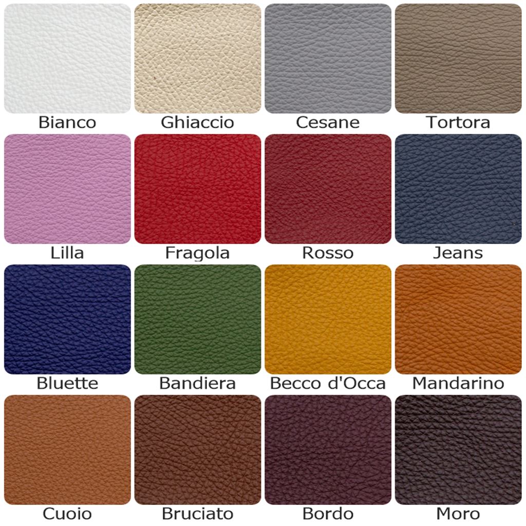 The colors of the leathers from Italy