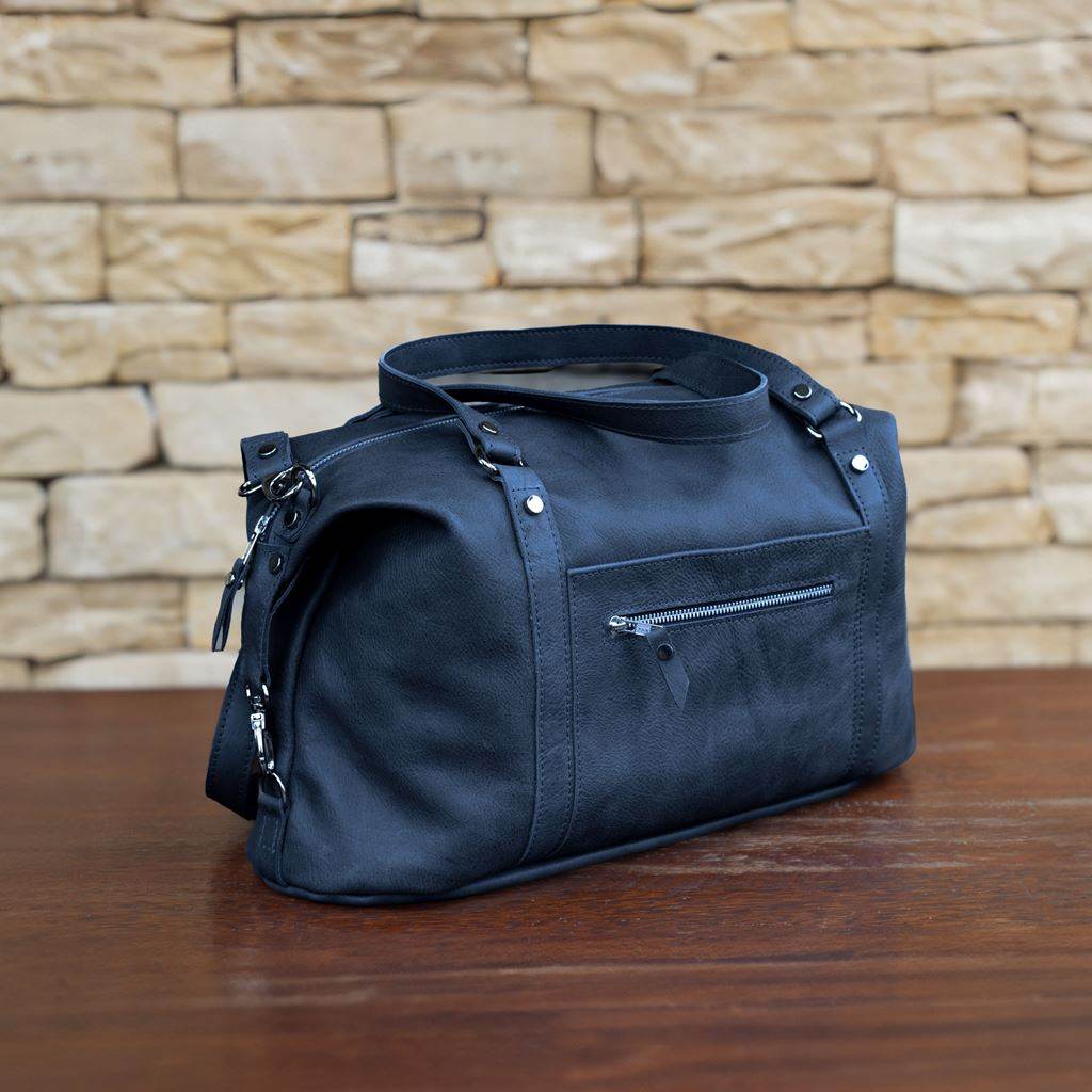 leather duffel
