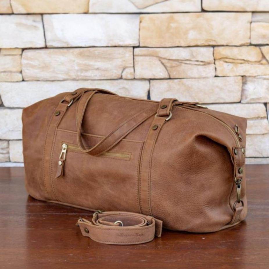 leather duffel
