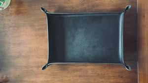 Personalized Leather Valet Tray