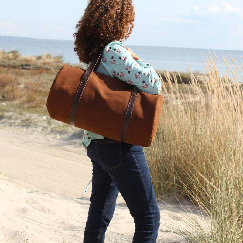 Weekender and duffel soft leather bag theBugsoftheBags